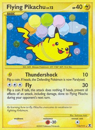 Flying Pikachu 113/111  - Holofoil Rising Rivals