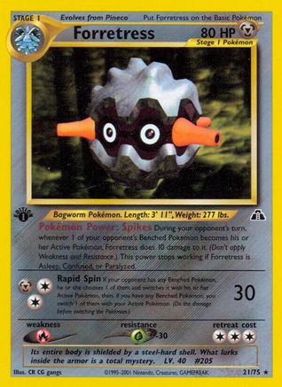 Forretress 021/75 - 1st Edition Neo Discovery