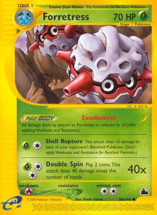 Forretress 056/144 - Reverse Holofoil Skyridge