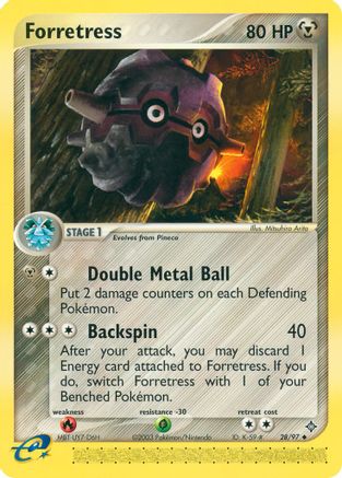 Forretress 028/97 - Reverse Holofoil Dragon