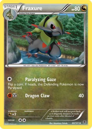 Fraxure 068/101  - Reverse Holofoil Plasma Blast