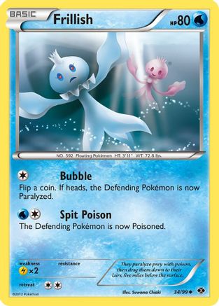Frillish 034/99  - Reverse Holofoil Next Destinies