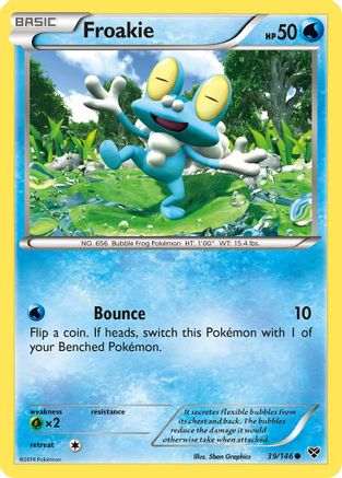 Froakie 039/146  - Reverse Holofoil XY Base Set