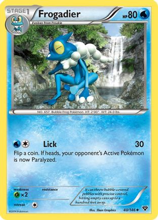 Frogadier 040/146 - Reverse Holofoil XY Base Set