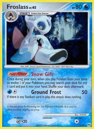 Froslass 002/99  - Reverse Holofoil Arceus