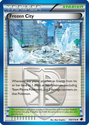 Frozen City (Team Plasma) 100/116  - Reverse Holofoil Plasma Freeze