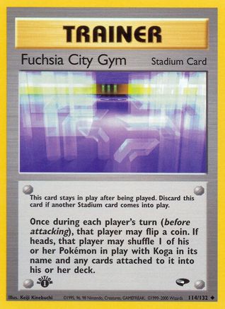 Fuchsia City Gym 114/132 - 1st Edition Gym Challenge