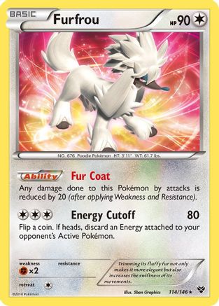 Furfrou 114/146  - Reverse Holofoil XY Base Set