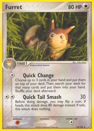 Furret 022/109 - Reverse Holofoil Team Rocket Returns