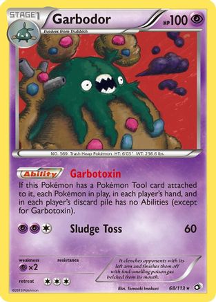Garbodor 068/113  - Reverse Holofoil Legendary Treasures