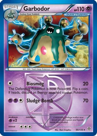 Garbodor (Team Plasma)  066/135  - Holofoil Plasma Storm