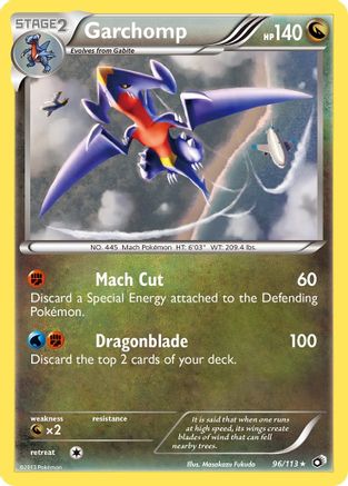 Garchomp 096/113  - Reverse Holofoil Legendary Treasures