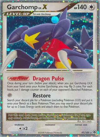 Garchomp LV.X 097/100  - Holofoil Majestic Dawn