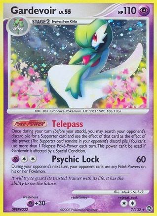 Gardevoir 007/132  - Reverse Holofoil Secret Wonders