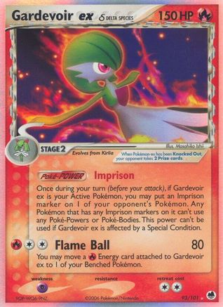 Gardevoir ex (Delta Species) 093/101 - Holofoil Dragon Frontiers