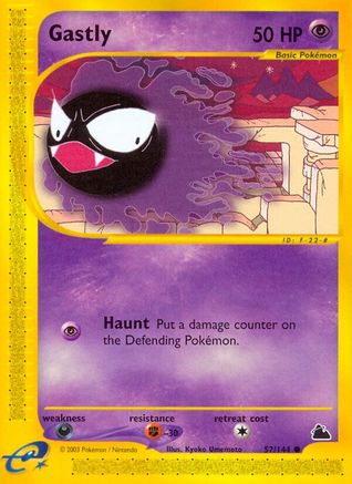 Gastly 057/144 - Reverse Holofoil Skyridge