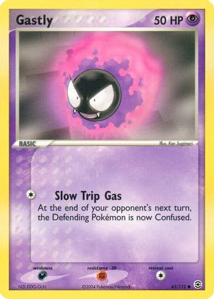 Gastly 063/112 - Reverse Holofoil FireRed & LeafGreen