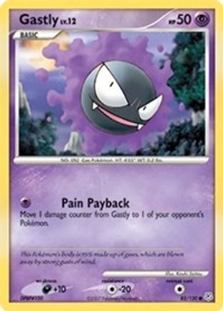 Gastly 082/130  - Reverse Holofoil Diamond and Pearl