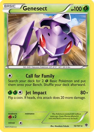 Genesect 010/101  - Reverse Holofoil Plasma Blast