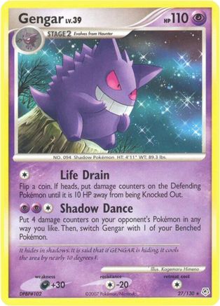 Gengar 027/130  - Reverse Holofoil Diamond and Pearl