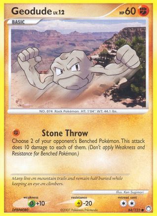 Geodude 084/123  - Reverse Holofoil Mysterious Treasures