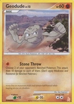 Geodude 001  DP Trainer Kit Manaphy & Lucario