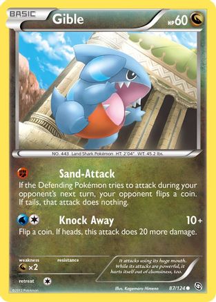 Gible 087/124  - Reverse Holofoil Dragons Exalted