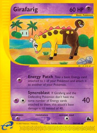 Girafarig 058/144 - Reverse Holofoil Skyridge