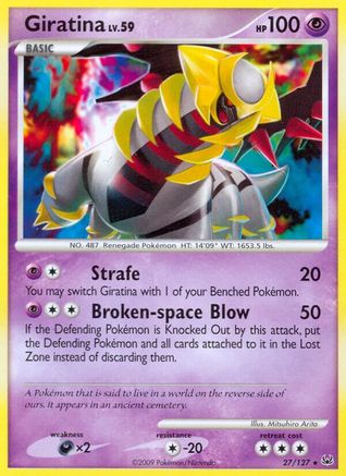 Giratina 027/127  - Reverse Holofoil Platinum