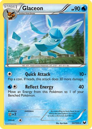 Glaceon 030/108  - Reverse Holofoil Dark Explorers