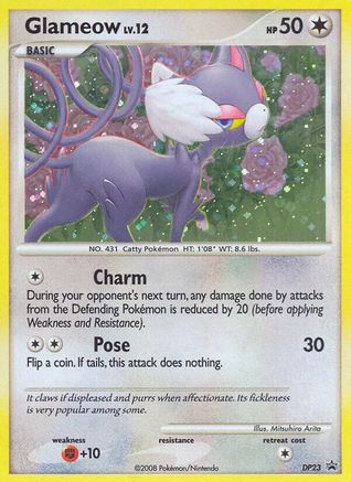 Glameow DP23  - Holofoil Diamond and Pearl Promos