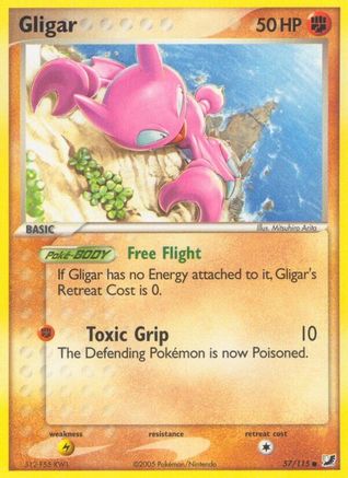 Gligar 057/115 - Reverse Holofoil Unseen Forces