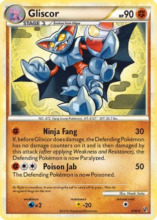 Gliscor 004/90  - Reverse Holofoil Undaunted