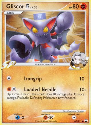 Gliscor E4 062/111  - Reverse Holofoil Rising Rivals
