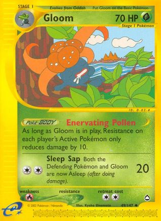 Gloom 049/147 - Reverse Holofoil Aquapolis