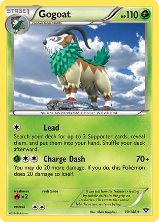 Gogoat 019/146  - Holofoil XY Base Set