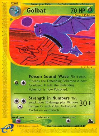 Golbat 060/144 - Reverse Holofoil Skyridge