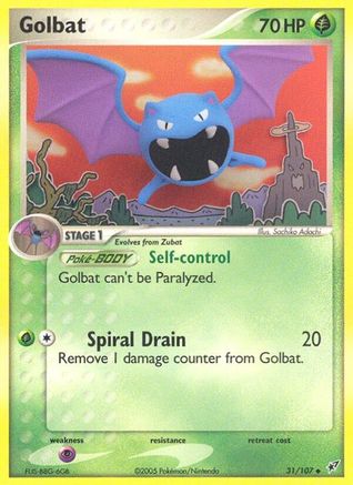 Golbat 031/107 - Reverse Holofoil Deoxys