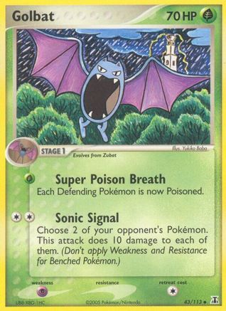Golbat 043/113 - Reverse Holofoil Delta Species