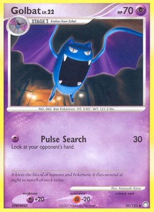 Golbat 050/123  - Reverse Holofoil Mysterious Treasures