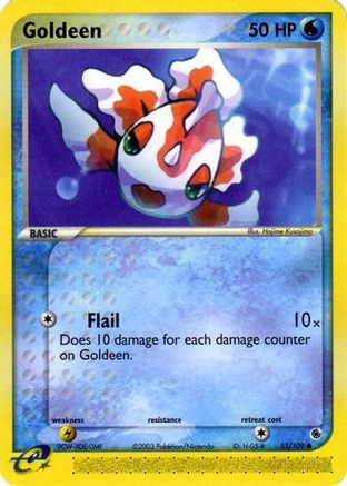 Goldeen 055/109 - Reverse Holofoil Ruby and Sapphire