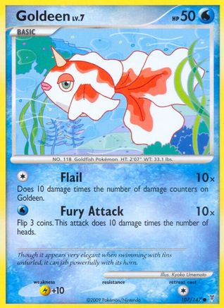 Goldeen 107/147  - Reverse Holofoil Supreme Victors