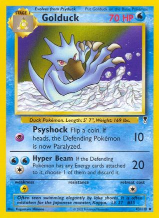 Golduck 043/110 - Reverse Holofoil Legendary Collection