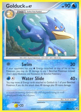 Golduck 029/127  - Reverse Holofoil Platinum