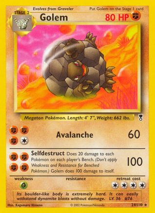 Golem 024/110 - Reverse Holofoil Legendary Collection