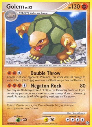 Golem 029/132  - Reverse Holofoil Secret Wonders