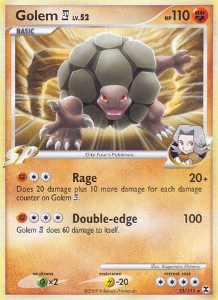 Golem E4 023/111  - Reverse Holofoil Rising Rivals