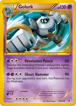 Golurk 150/149  - Holofoil Boundaries Crossed
