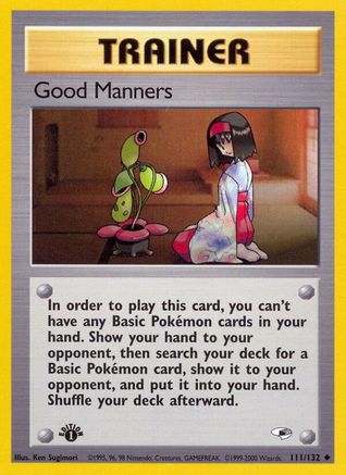 Good Manners 111/132 - 1st Edition Gym Heroes