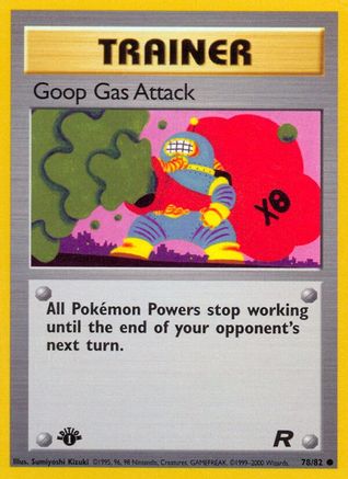 Goop Gas Attack 078/82 - 1st Edition Team Rocket